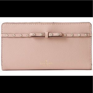 kate spade elliott street stacy light pink wallet